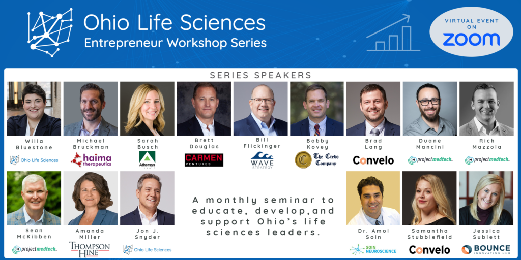 Ohio Life Sciences Launches Entrepreneur Workshop Series to Provide Business Training to Life Sciences Leaders